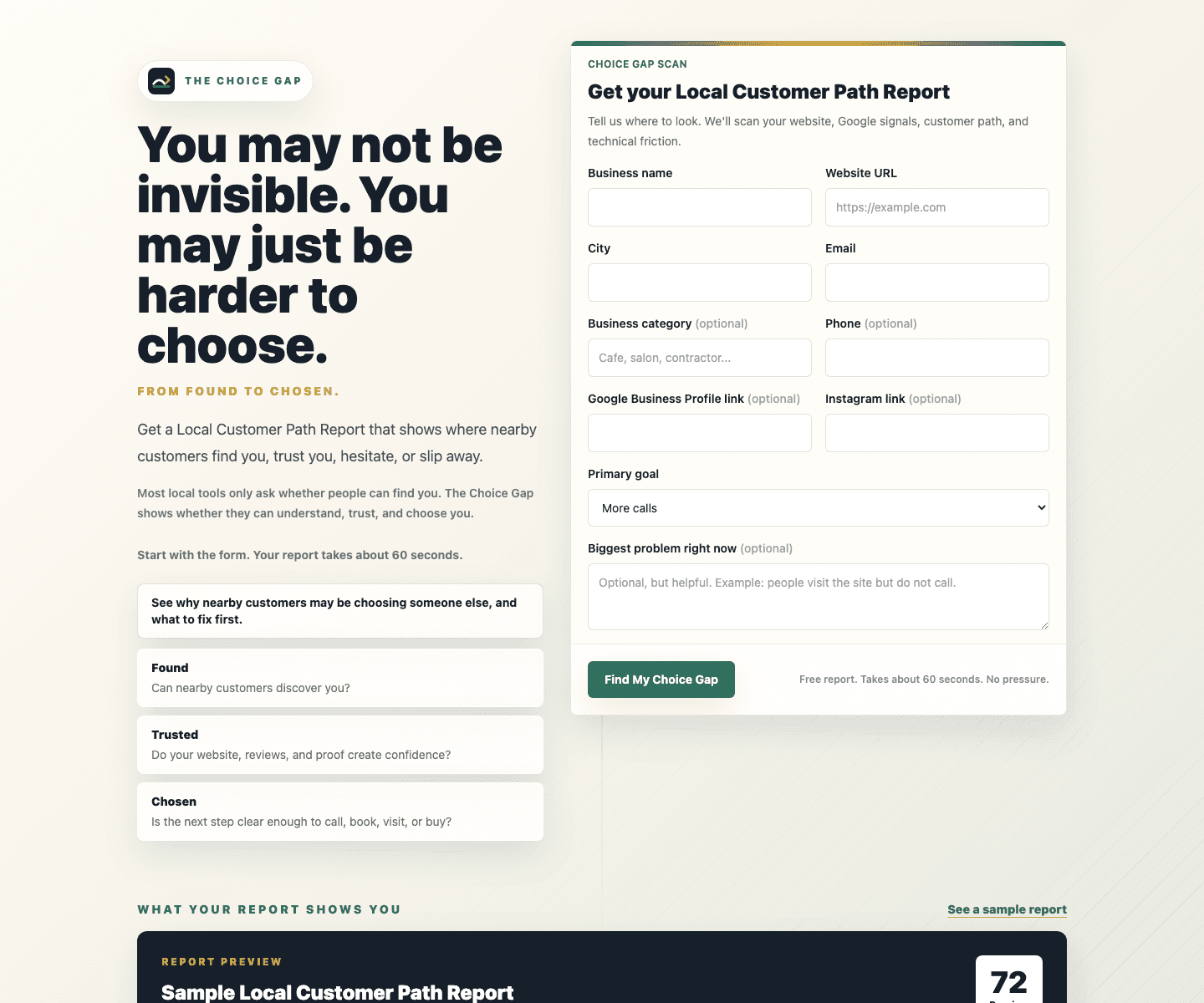 The Choice Gap screenshot preview
